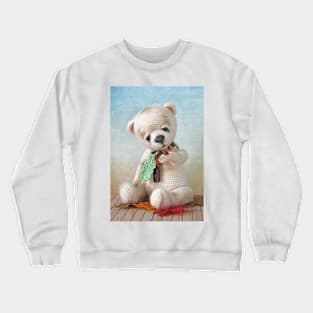 Crochet Autumn Bear Crewneck Sweatshirt